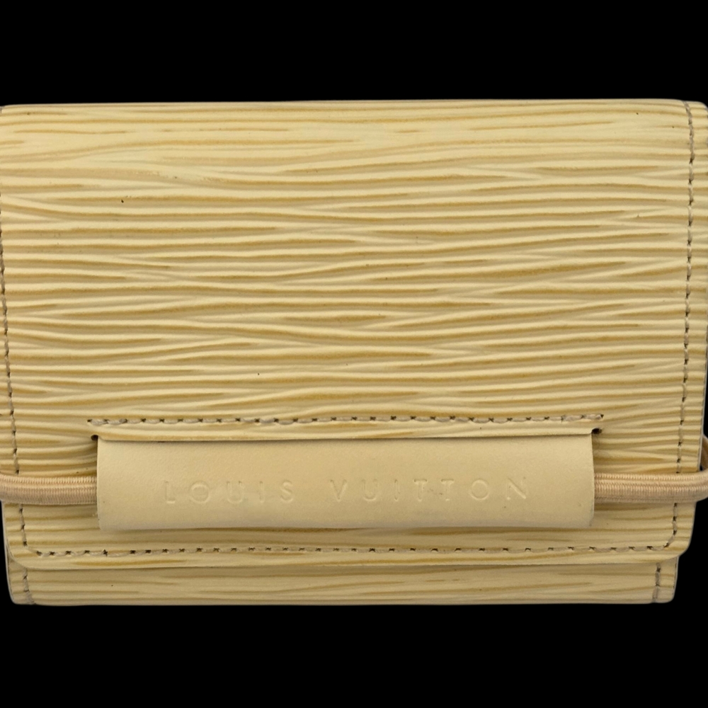 Louis Vuitton Epi Porte Feiulle Elastique Trifold Wallet - Yellow/Cream